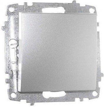 Выключатель одноклавишный скрытый EL-BI Zena серебро (609-011000-200) купить в Мастак Выключатель одноклавишный скрытый EL-BI Zena серебро (609-011000-200) купить в сети строительных магазинов Мастак