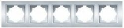 Рамка пятиместная EL-BI Zena серебро (500-011000-250) купить в сети строительных магазинов Мастак