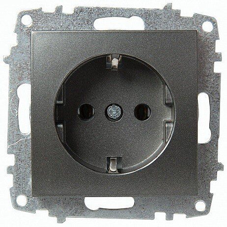 Розетка скрытая EL-BI Zena-Vega дымчатая (609-011100-217) купить в Мастак Розетка скрытая EL-BI Zena-Vega дымчатая (609-011100-217) купить в сети строительных магазинов Мастак