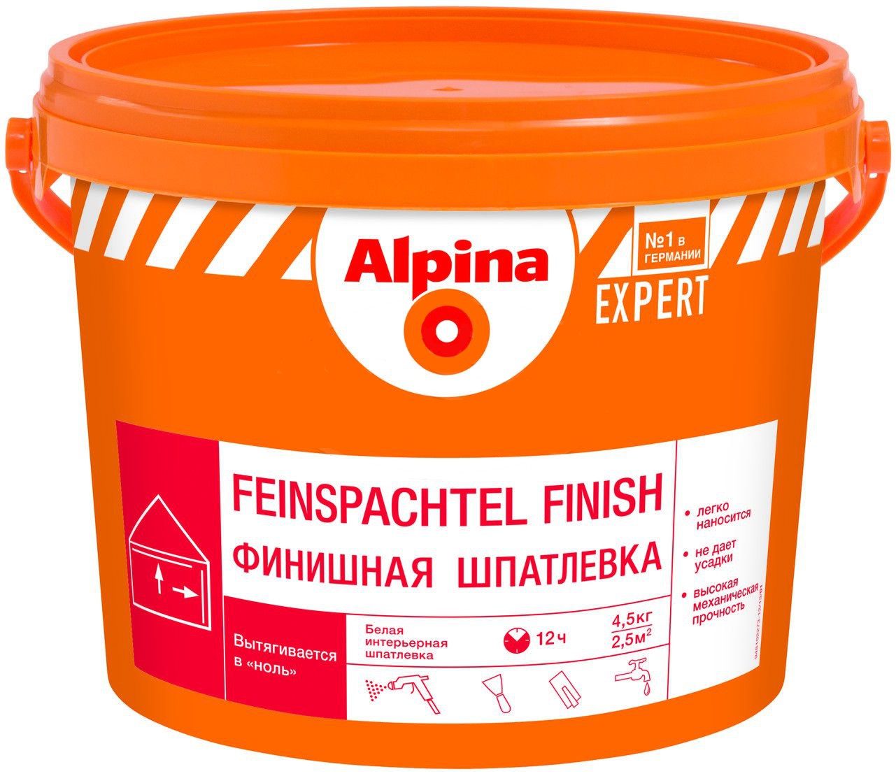 Шпатлевка полимерная финишная ALPINA Expert Feinspachtel Finish белая 4 Шпатлевка полимерная финишная ALPINA Expert Feinspachtel Finish белая 4