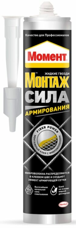 Клей монтажный МОМЕНТ Сила Армирования 400 г (2722160) купить в сети строительных магазинов Мастак