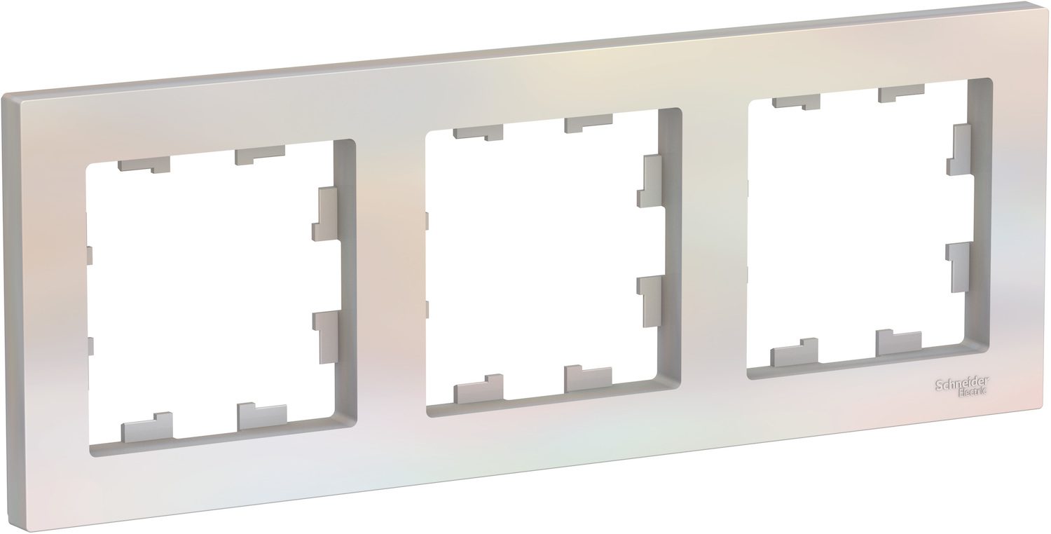 Рамка трехместная SCHNEIDER ELECTRIC AtlasDesign жемчуг (ATN000403) купить в Мастак Рамка трехместная SCHNEIDER ELECTRIC AtlasDesign жемчуг (ATN000403) купить в сети строительных магазинов Мастак