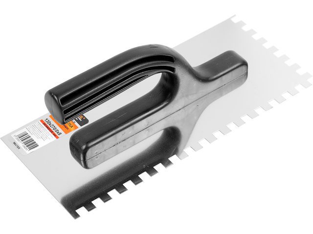 Гладилка нержавеющая STARTUL Master 130 x 280 мм зуб 8 x 8 мм (ST1050-28) купить в Мастак Гладилка нержавеющая STARTUL Master 130 x 280 мм зуб 8 x 8 мм (ST1050-28) купить в сети строительных магазинов Мастак