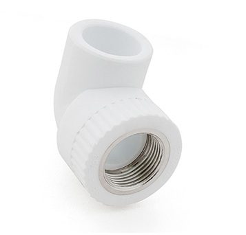 Угольник ПП 20х1/2" с внутренней резьбой белый РосТурПласт (10790) купить в Мастак Угольник ПП 20х1/2" с внутренней резьбой белый РосТурПласт (10790) купить в сети строительных магазинов Мастак