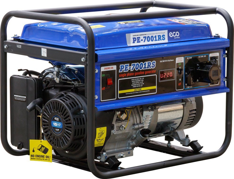 Генератор бензиновый ECO PE-7001RS купить в Мастак Генератор бензиновый ECO PE-7001RS купить в сети строительных магазинов Мастак