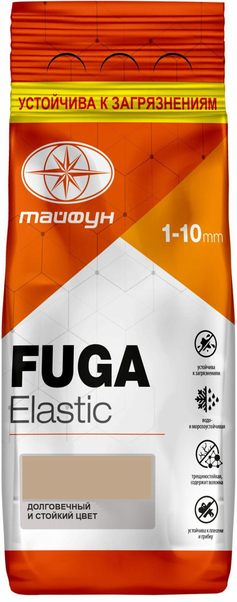 Фуга цементная ТАЙФУН Elastic №020 бежевая 2 кг купить в Мастак Фуга цементная ТАЙФУН Elastic №020 бежевая 2 кг купить в сети строительных магазинов Мастак