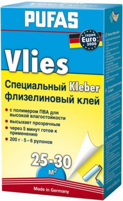 Клей обойный PUFAS Euro 3000 Флизелиновый специальный 200 г купить в сети строительных магазинов Мастак