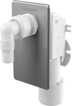 Сифон для стиральной машины под штукатурку хромированный ALCAPLAST (APS3) купить в сети строительных магазинов Мастак