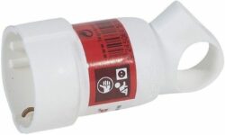 Розетка переносная с ушком 16А 220В LEGRAND (50191) купить в сети строительных магазинов Мастак