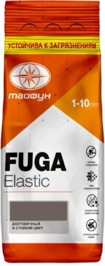 Фуга цементная ТАЙФУН Elastic №036 тёмно-серая 2 кг купить в сети строительных магазинов Мастак