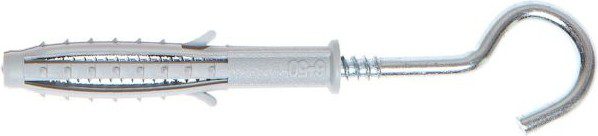 Дюбель с С-образным крючком 8х40 мм STARFIX 2 штуки (SMZ1-20618-2) купить в Мастак Дюбель с С-образным крючком 8х40 мм STARFIX 2 штуки (SMZ1-20618-2) купить в сети строительных магазинов Мастак