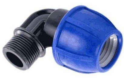 Угольник ПНД компрессионный 25x3/4" с наружной резьбой РосТурПласт (14697) купить в Мастак Угольник ПНД компрессионный 25x3/4" с наружной резьбой РосТурПласт (14697) купить в сети строительных магазинов Мастак