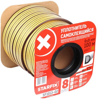 Уплотнитель тип D коричневый 9х8 мм STARFIX 100 м (SF1013-02) купить в Мастак Уплотнитель тип D коричневый 9х8 мм STARFIX 100 м (SF1013-02) купить в сети строительных магазинов Мастак