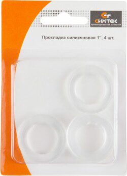 Прокладка силиконовая 1" СИМТЕК 4 штуки (10-0020) купить в сети строительных магазинов Мастак