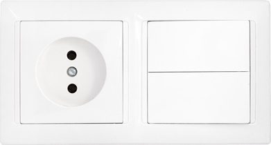 Выключатель двойной с розеткой скрытый BYLECTRICA Стиль белая (2В-РЦ-687) купить в Мастак Выключатель двойной с розеткой скрытый BYLECTRICA Стиль белая (2В-РЦ-687) купить в сети строительных магазинов Мастак