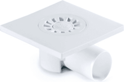 Трап сливной горизонтальный D 50 решетка пластиковая 150х150 мм NOVA (5020) купить в сети строительных магазинов Мастак