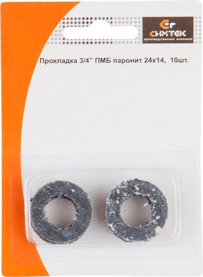 Прокладка паронитовая маслобензостойкая 3/4" СИМТЕК 10 штук (10-0030) купить в Мастак Прокладка паронитовая маслобензостойкая 3/4" СИМТЕК 10 штук (10-0030) купить в сети строительных магазинов Мастак