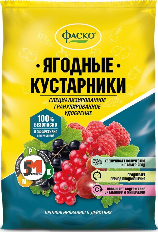 Удобрение минеральное ФАСКО 5М Для ягодных кустарников 1 кг купить в Мастак me1} купить в сети строительных магазинов Мастак