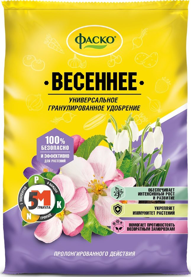 Удобрение минеральное ФАСКО 5М Весеннее 1 кг купить в Мастак me1} купить в сети строительных магазинов Мастак