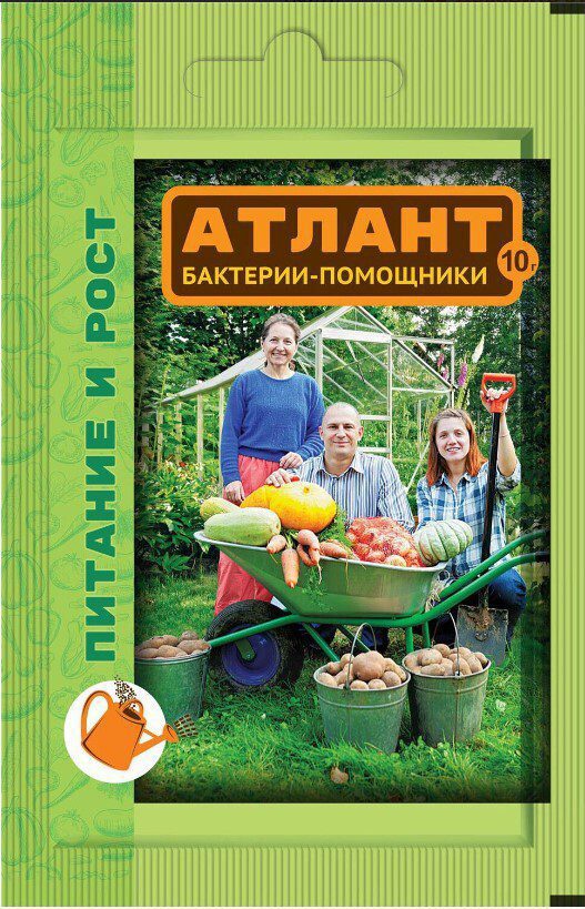 Удобрение органическое ВАШЕ ХОЗЯЙСТВО Атлант Бактерии помощники 10 г купить в Мастак me1} купить в сети строительных магазинов Мастак
