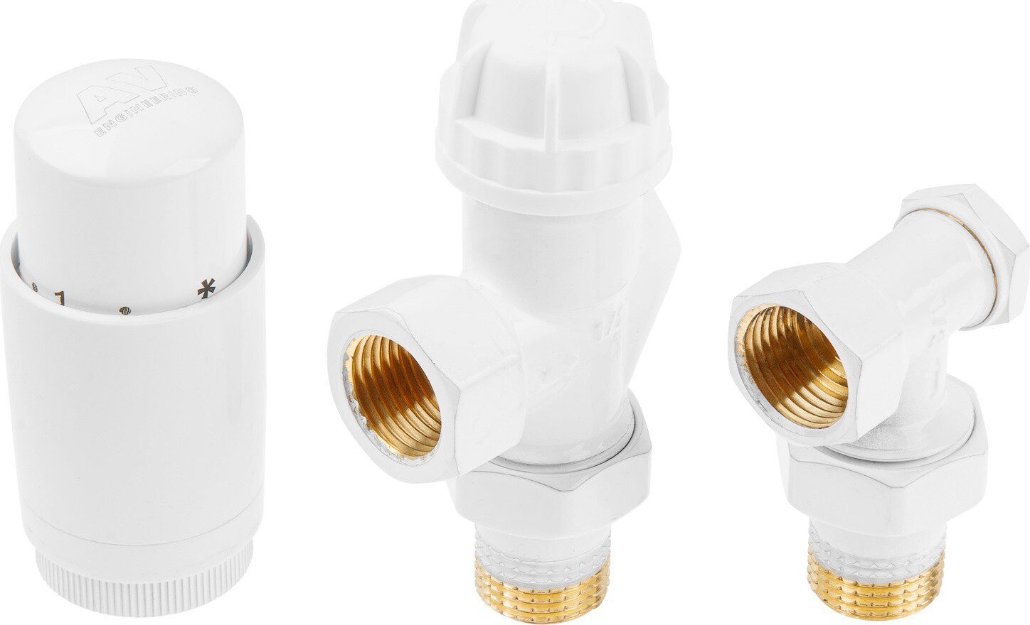 Комплект кранов для радиаторов 1/2 осевой белый AV ENGINEERING (AVE32012W) купить в Мастак Комплект кранов для радиаторов 1/2 осевой белый AV ENGINEERING (AVE32012W) купить в сети строительных магазинов Мастак