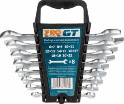 Набор ключей рожковых 6-22 мм 8 предметов PRO STARTUL GT (PRO-85008) купить в сети строительных магазинов Мастак