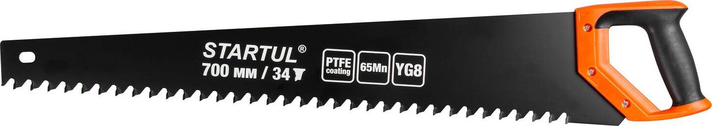 Ножовка по газобетону 700 мм 34 зуба с напайками STARTUL Profi (ST4088-34) купить в Мастак Ножовка по газобетону 700 мм 34 зуба с напайками STARTUL Profi (ST4088-34) купить в сети строительных магазинов Мастак