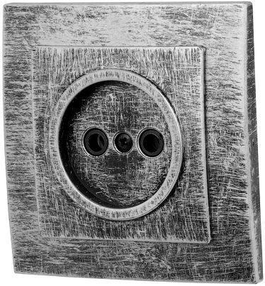 Розетка скрытая ЮПИТЕР Стандарт серебро (JP7424-02) купить в Мастак Розетка скрытая ЮПИТЕР Стандарт серебро (JP7424-02) купить в сети строительных магазинов Мастак