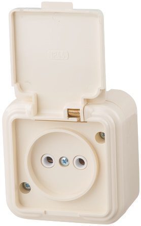 Розетка наружная брызгозащищенная ЮПИТЕР Стандарт бежевая (JP7430-06) купить в Мастак Розетка наружная брызгозащищенная ЮПИТЕР Стандарт бежевая (JP7430-06) купить в сети строительных магазинов Мастак