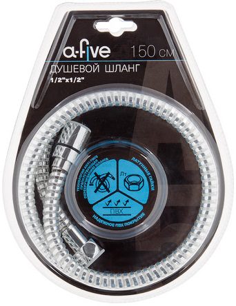 Шланг душевой A-FIVE 150 см (A5-004) купить в Мастак Шланг душевой A-FIVE 150 см (A5-004) купить в сети строительных магазинов Мастак