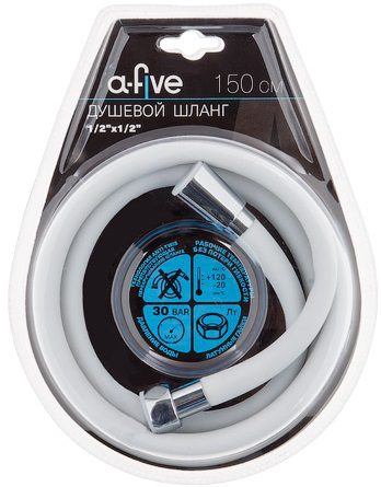 Шланг душевой A-FIVE 150 см (A5-005) купить в Мастак Шланг душевой A-FIVE 150 см (A5-005) купить в сети строительных магазинов Мастак