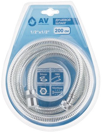 Шланг душевой AV ENGINEERING 200 см (AVSSS-051) купить в Мастак Шланг душевой AV ENGINEERING 200 см (AVSSS-051) купить в сети строительных магазинов Мастак