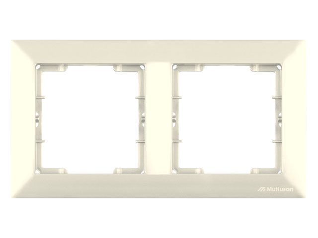 Рамка двухместная MUTLUSAN Daria кремовая (2120 800 1202) купить в Мастак Рамка двухместная MUTLUSAN Daria кремовая (2120 800 1202) купить в сети строительных магазинов Мастак