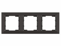 Рамка трехместная MUTLUSAN Daria черная (2120 800 1384) купить в сети строительных магазинов Мастак