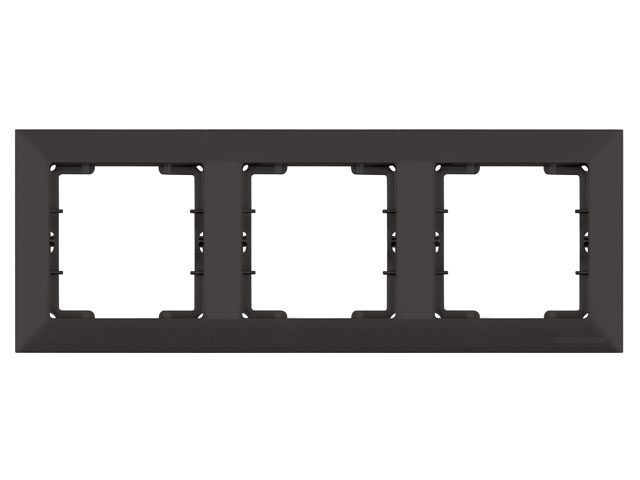 Рамка трехместная MUTLUSAN Daria черная (2120 800 1384) купить в Мастак Рамка трехместная MUTLUSAN Daria черная (2120 800 1384) купить в сети строительных магазинов Мастак