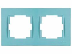 Рамка двухместная MUTLUSAN Rita синяя (2220 800 1212) купить в сети строительных магазинов Мастак