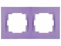 Рамка двухместная MUTLUSAN Rita пурпурная (2220 800 1225) купить в сети строительных магазинов Мастак