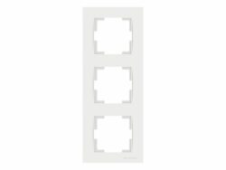 Рамка трехместная MUTLUSAN Rita белая (2220 800 2301) купить в сети строительных магазинов Мастак