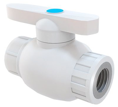 Кран шаровой ПП 20 внутренняя резьба белый РосТурПласт (16207) купить в Мастак Кран шаровой ПП 20 внутренняя резьба белый РосТурПласт (16207) купить в сети строительных магазинов Мастак