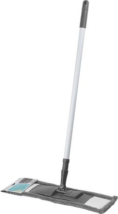 Швабра для пола PERFECTO LINEA с насадкой из микрофибры серая (43-392019) купить в Мастак Швабра для пола PERFECTO LINEA с насадкой из микрофибры серая (43-392019) купить в сети строительных магазинов Мастак