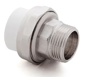 Американка ПП 25х1/2" с наружной резьбой белая РосТурПласт (10643) купить в Мастак Американка ПП 25х1/2" с наружной резьбой белая РосТурПласт (10643) купить в сети строительных магазинов Мастак