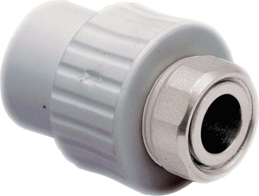 Муфта ПП 25х3/4" с накидной гайкой белая РосТурПласт (10699) купить в Мастак Муфта ПП 25х3/4" с накидной гайкой белая РосТурПласт (10699) купить в сети строительных магазинов Мастак