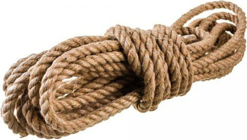 Веревка джутовая 10 мм 10 м купить в Мастак Веревка джутовая 10 мм 10 м купить в сети строительных магазинов Мастак