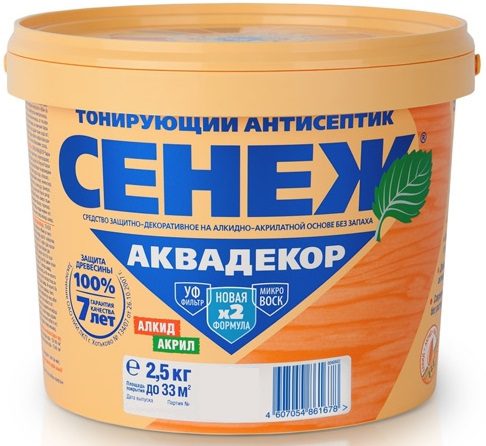 Антисептик СЕНЕЖ Аквадекор рябина 0 Антисептик СЕНЕЖ Аквадекор рябина 0