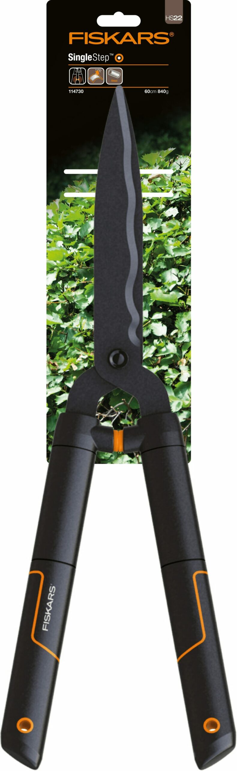 Ножницы для кустов FISKARS SingleStep HS22 (114730) купить в Мастак Ножницы для кустов FISKARS SingleStep HS22 (114730) купить в сети строительных магазинов Мастак