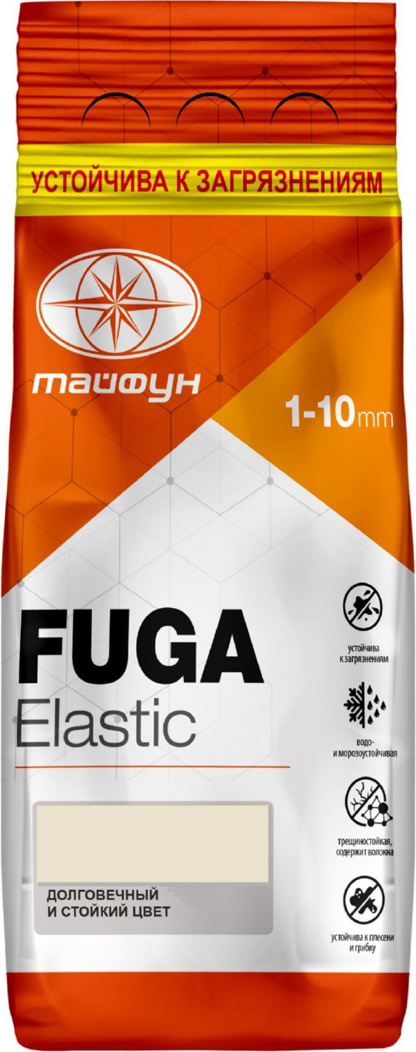 Фуга цементная ТАЙФУН Elastic №118 жасминовая 2 кг купить в Мастак Фуга цементная ТАЙФУН Elastic №118 жасминовая 2 кг купить в сети строительных магазинов Мастак