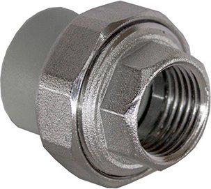 Американка ПП 40х1 1/4" с внутренней резьбой серая РосТурПласт (15804) купить в Мастак Американка ПП 40х1 1/4" с внутренней резьбой серая РосТурПласт (15804) купить в сети строительных магазинов Мастак