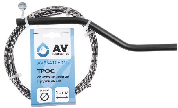 Трос сантехнический пружинный диаметр 6 мм длина 1 Трос сантехнический пружинный диаметр 6 мм длина 1