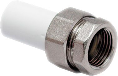 Американка ПП 20х1/2" трубная с внутренней резьбой белая РосТурПласт (14281) купить в Мастак Американка ПП 20х1/2" трубная с внутренней резьбой белая РосТурПласт (14281) купить в сети строительных магазинов Мастак