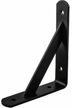 Полкодержатель AKS LINE 300х200х30х4 мм черный (68571) купить в сети строительных магазинов Мастак